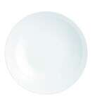 Arcoroc N9408ARC 10.1" Evolutions Round Deep White Glass Plate, 24/CS