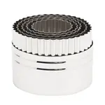 Ateco 14410, 5-Piece Double-Sided Round Pastry Cutter Set