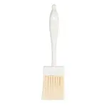 Ateco 1672, 2-Inch Wide Flat Pastry Brush, White Natural Bristles, Plastic Handle