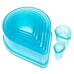 Ateco 5702, Fluted Tear Drop Cutters, Set of 8