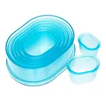 Ateco 5754, Plain Oval Cutters, Set of 7