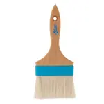Ateco 60240, 4-Inch Wide Flat Pastry Brush, White Natural Bristles, Composite Ferrule