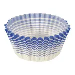 Ateco 6408, 1 x.75-Inch Blue Stripe Baking Cups, 200 per Box