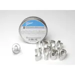 Ateco 7802, 1.5-Inch 9-Piece Numbers Cutter Set