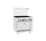 Atosa CookRite AGR-6B, 36-Inch 6 Burner Heavy Duty Gas Range Single Oven