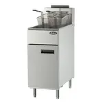 Atosa CookRite ATFS-50, 50-LВЅ Heavy Duty Deep Fryer, Stainless Steel, LP