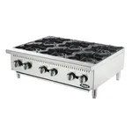 Atosa CookRite ATHP-36-6, 36-Inch Heavy Duty Six Burner Hot Plate / Countertop Range