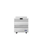 Atosa AWR27D2, Worktop Refrigerator with Drawers & Backsplash