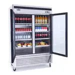 Atosa MCF8707GR Bottom Mount 2-Glass Door Refrigerator