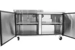 Atosa MGF8407, 60-Inch Two-Door Undercounter Freezer