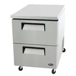 Atosa MGF8415GR, 27-Inch 2-Drawer Undercounter Refrigerator
