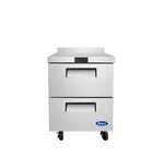 Atosa MGF8423GR, 27-Inch Worktop Refrigerator with Drawers & Backsplash