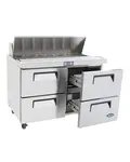 Atosa MSF8311, 48-Inch Four-Drawer Sandwich Prep Table (Discontinued)