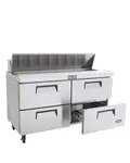 Atosa MSF8313, 60-Inch 4-Drawer Sandwich Prep Table (Discontinued)