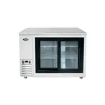 Atosa SBB48SGGRAUS1, 48-Inch Shallow Depth Back Bar Cooler with Glass Sliding Doors