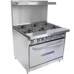 Bakers Pride 36-BP-6B-S30, 6 Burner Gas Range with 30-Inch Oven