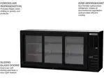 Beverage Air BB72HC-1-GS-B, Black 3 Glass Door Refrigerated Back Bar Storage Cabinet, 115 Volts