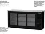 Beverage Air BB72HC-1-GS-B-27, Black 3 Glass Door Refrigerated Back Bar Storage Cabinet, 115 Volts