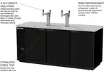 Beverage Air DD78HC-1-B, 78-Inch Double Tap Kegerator Beer Dispenser, Black