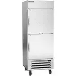 Beverage Air HBR27HC-1-HS, 30-Inch 25.88 cu. ft. Bottom Mounted 1 Section Solid Half Door Reach-In Refrigerator