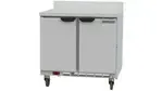 Beverage Air WTF36AHC, 36-Inch Worktop Two Door Freezer