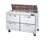 Blue Air BLPT48-D4-HC, 48-inch 4 Drawers Refrigerated Sandwich Prep Table, 13.1 Cu. Ft.
