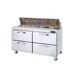 Blue Air BLPT60-D4-HC, 60-inch 4 Drawers Refrigerated Sandwich Prep Table, 16.7 Cu. Ft.