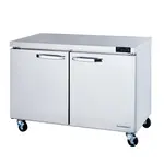 Blue Air BLUF48-HC, 48-inch 2 Swing Doors Undercounter Freezer, 13.1 Cu. Ft.