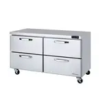 Blue Air BLUR60-D4-HC, 60-inch 4 Drawers Undercounter Refrigerator, 16.5 Cu. Ft.