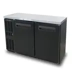 Blue Air BNB-48BT-HC, 48-inch 2 Solid Doors Black Narrow Back Bar and Beverage Cooler, 11.6 Cu. Ft.
