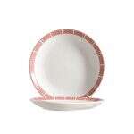 C.A.C. 105-16C, 10-Inch Red Gate Porcelain Plate, DZ