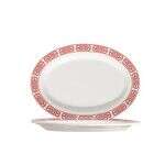 C.A.C. 105-61, 16-Inch Red Gate Porcelain Platter, DZ