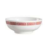 C.A.C. 105-MB7, 36 Oz 7.25-Inch Red Gate Porcelain Soup Bowl, 2 DZ/CS