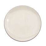 C.A.C. 666-21-W, 12-Inch White Non-Glare Glaze Stoneware Coupe Plate, DZ