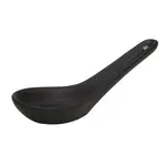 C.A.C. 666-40-BLK, 5.5-Inch Non-Glare Glaze Black Soup Spoon, 6 DZ/CS