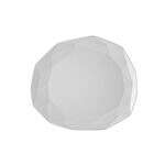C.A.C. ART-20, 11.12x9.75x0.87-Inch White Porcelain Art Deco Plate, DZ