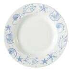 C.A.C. ATC-120, 22 Oz 12-Inch Atlantic Seashell Porcelain Pasta Bowl, DZ