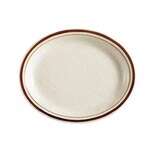 C.A.C. AZ-14, 13.5-Inch Arizona Brown Rim Oval Platter, DZ