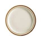 C.A.C. AZ-7, 7.12-Inch Arizona Narrow Rim Brown Plate, 3 DZ/CS