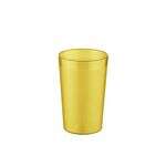 C.A.C. BVPT-10AM, 10 Oz Poly Pebble Textured Amber Tumbler, DZ