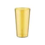 C.A.C. BVPT-12AM, 12 Oz Poly Pebble Textured Amber Tumbler, DZ