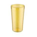 C.A.C. BVPT-20AM, 20 Oz Poly Pebble Textured Amber Tumbler, DZ