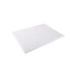 C.A.C. CBPH-0610W, 6x10-inch PE White Cutting Board