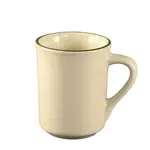 C.A.C. CES-17, 8 Oz 3 1/8-Inch Stoneware Emerald Ventura Mug, 3 DZ/CS