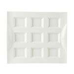 C.A.C. CN-9T12, 0.5 Oz 11.75-Inch White Porcelain 9 Compartment Tasting Tray, DZ