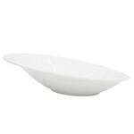 C.A.C. COL-28, 22 Oz 13.25-Inch White Porcelain Sheer Oval Bowl, DZ