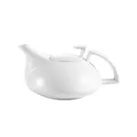 C.A.C. COL-TP, 20 Oz 7.75-Inch White Porcelain Teapot, 2 DZ/CS