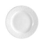 C.A.C. CRO-16, 10.5-Inch Porcelain Embossed Corona Dinner Plate, DZ