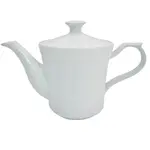 C.A.C. CRO-TP, 15 Oz Porcelain Embossed Corona Teapot, 3 DZ/CS