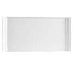 C.A.C. DYN-12, 12x9-Inch White Porcelain Rectangular Platter, 2 DZ/CS